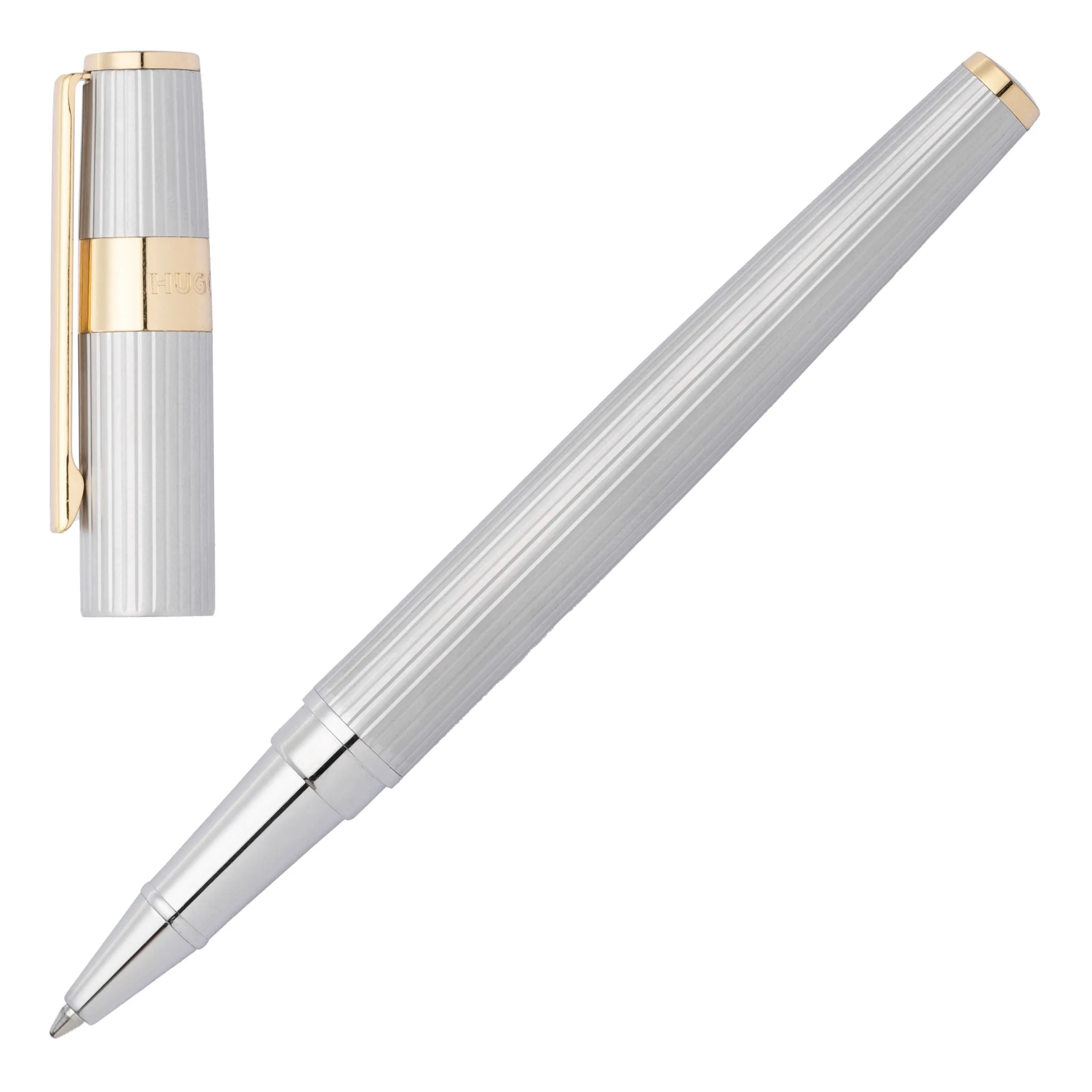 HUGO BOSS HSV2855B-Rollerball pen Gear Pinstripe Silver / Gold