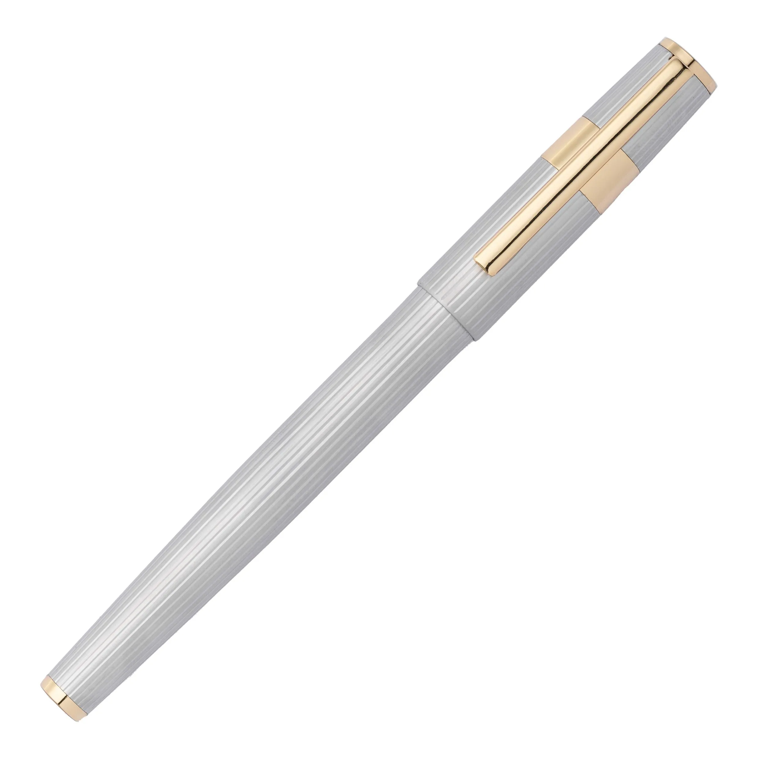 HUGO BOSS HSV2855B-Rollerball pen Gear Pinstripe Silver / Gold