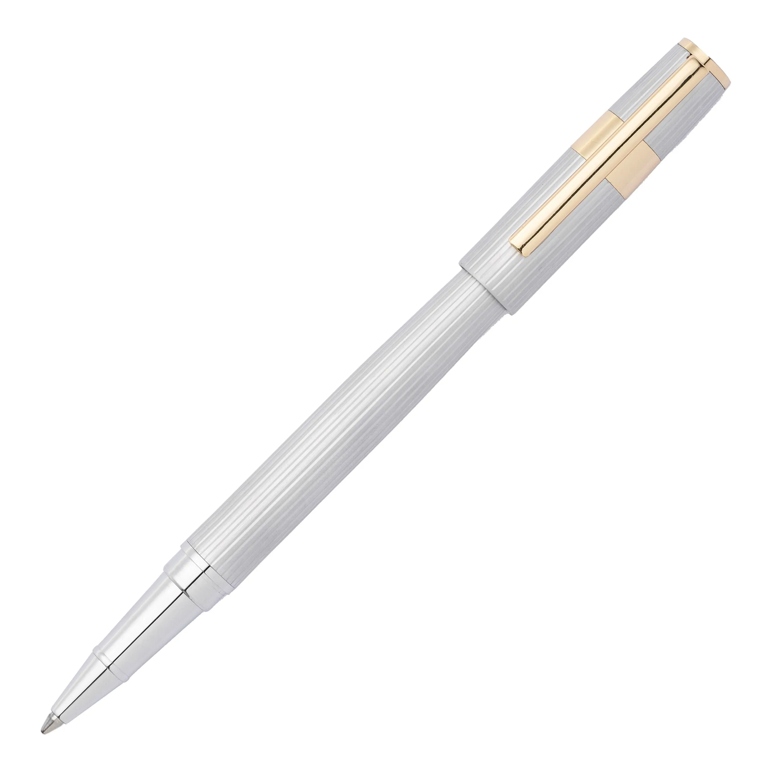HUGO BOSS HSV2855B-Rollerball pen Gear Pinstripe Silver / Gold