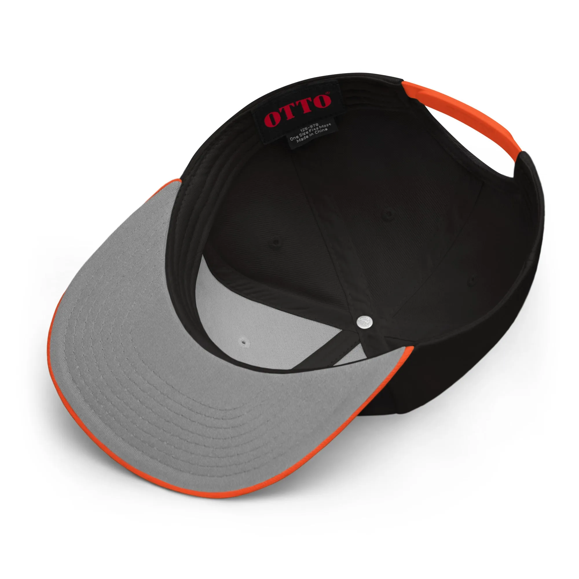IR Snapback Hat Black/Orange