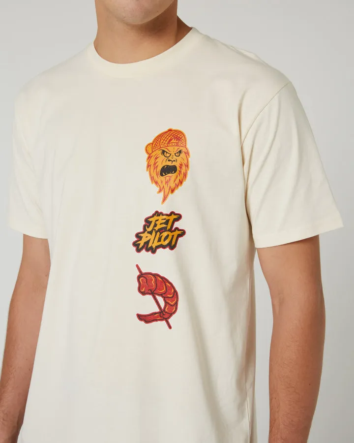 Jetpilot Yowie Mens Tee - Putty