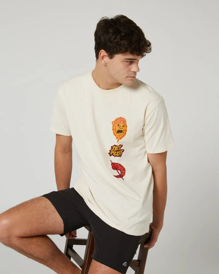 Jetpilot Yowie Mens Tee - Putty