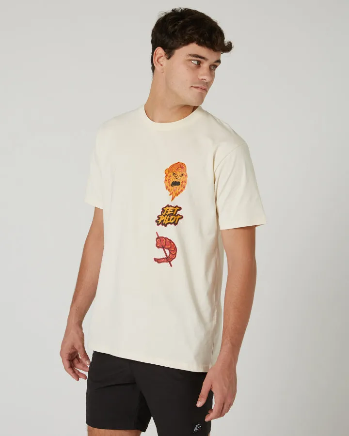 Jetpilot Yowie Mens Tee - Putty