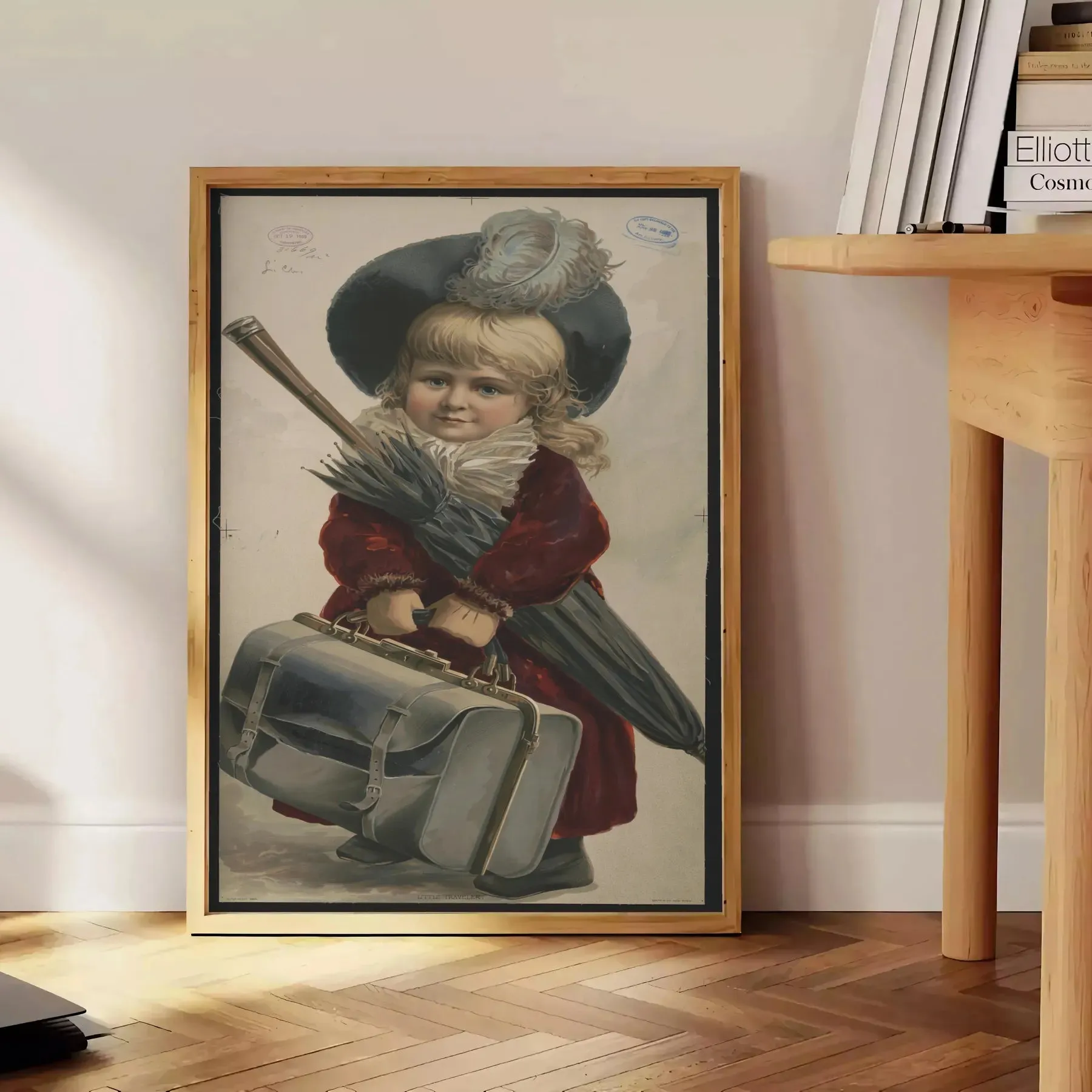 Kid Vintage Travel Poster Print