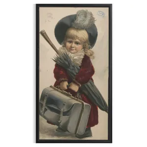 Kid Vintage Travel Poster Print