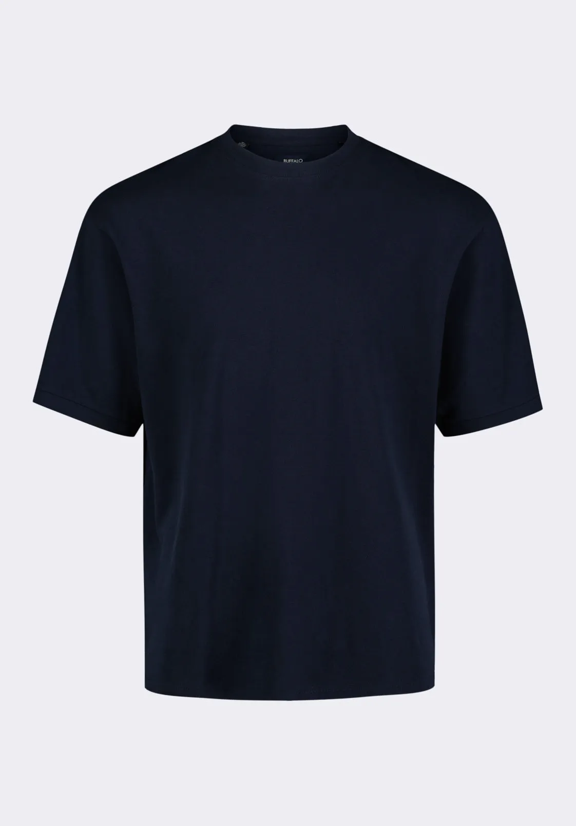 Kinsley Men's Piqué Crew Neck Relaxed T-Shirt, Midnight Blue - BM24609