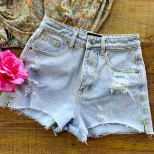 Kittenish ⭐️NWT Blue Jean Shorts High-Waisted Distressed