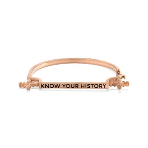 Know Your History Bracelet in Rose Gold - 1 Left