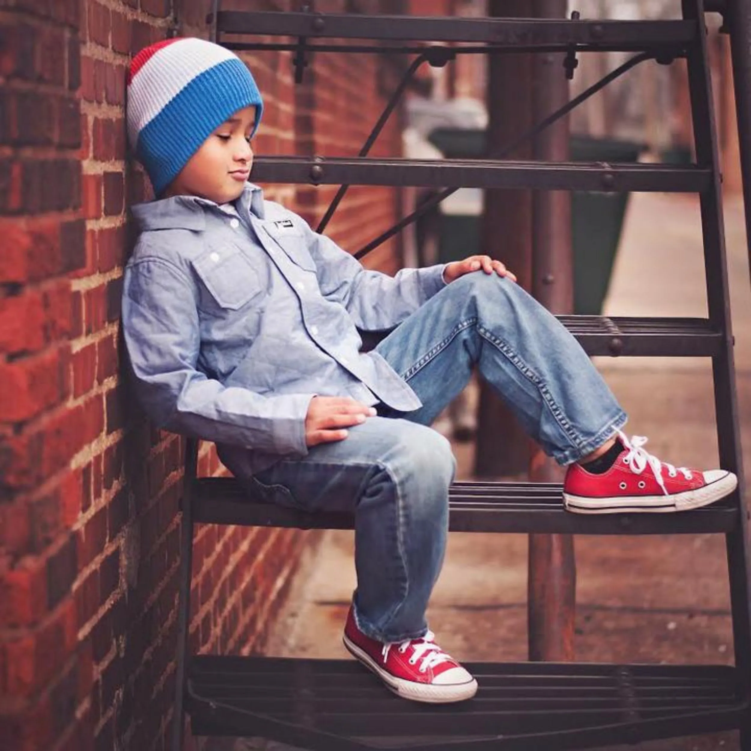 Knuckleheads RWB Ski Slouchy Beanie For Boys