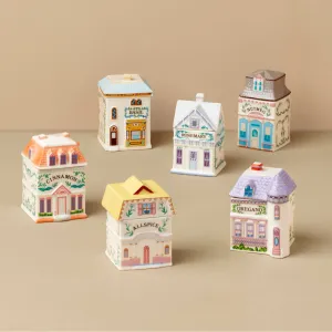 Lenox Spice Village 6-Piece Spice Jar Set #1 CS
