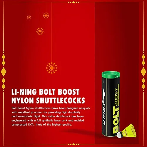 Li-Ning Diwali Badminton Gift Pack (2 x Li-Ning Rackets & 6, Bolt Boost Nylon Shuttlecocks & Racket Bag)
