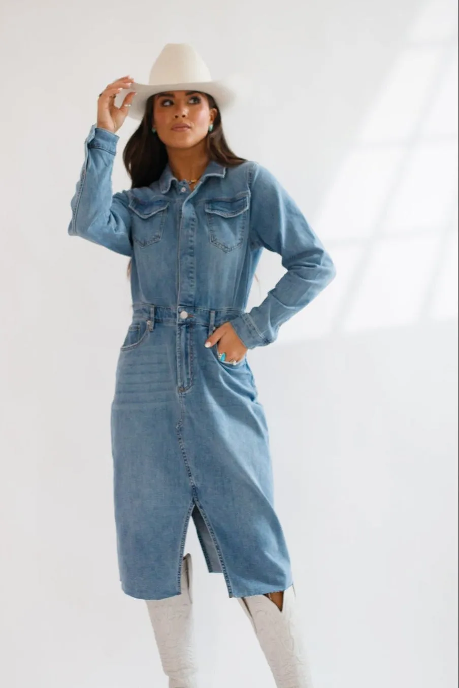 Lulu Denim Shirtdress