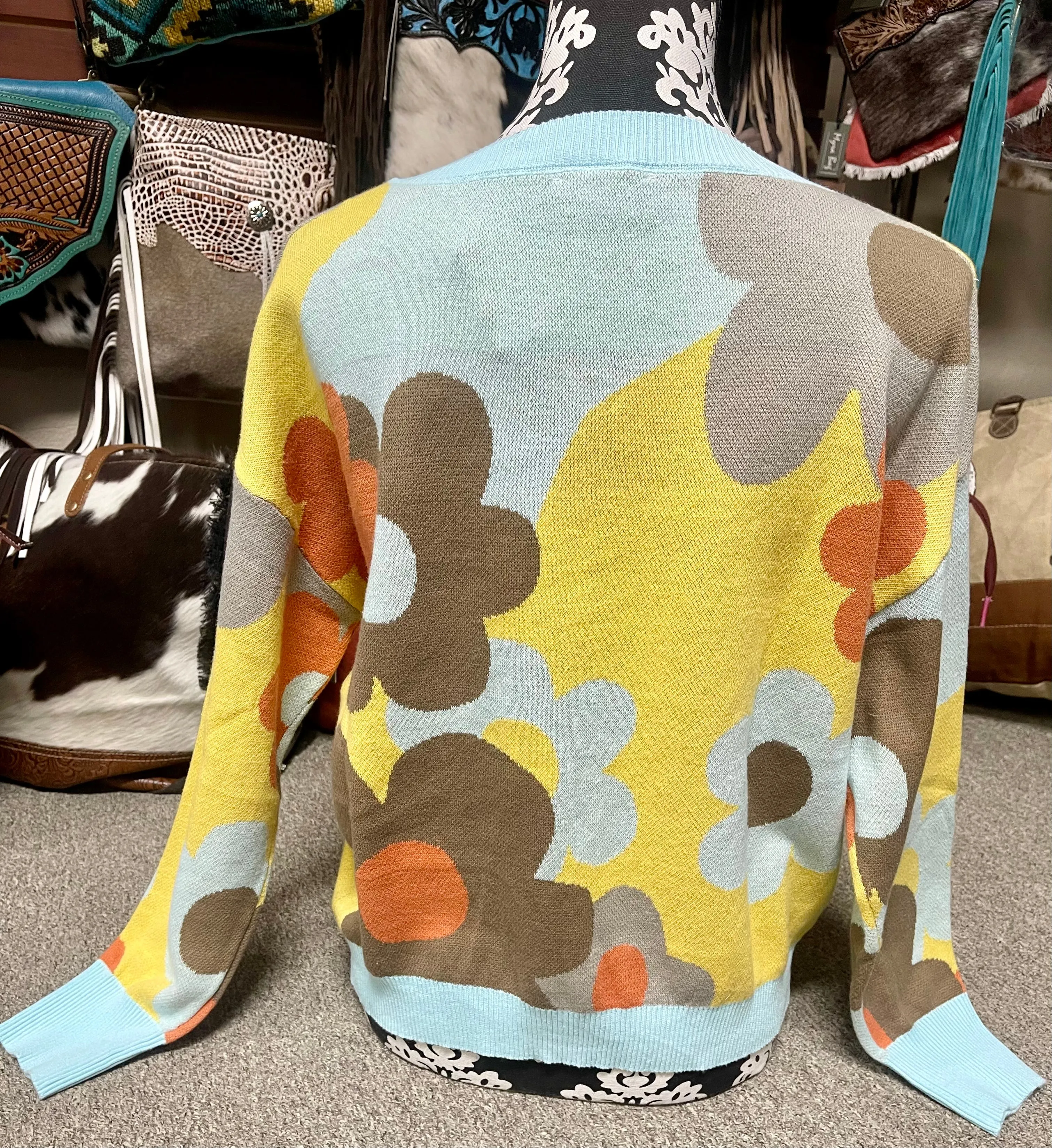Mac Retro Floral Print Sweater