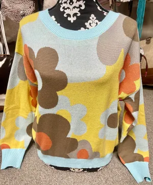 Mac Retro Floral Print Sweater