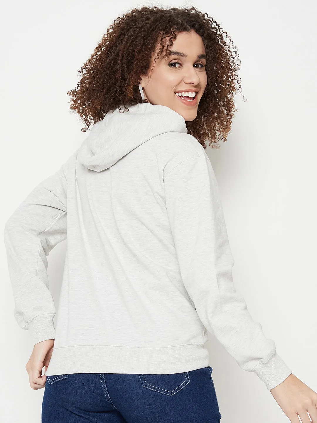 Madame Disney Printed Ecru Sweatshirt