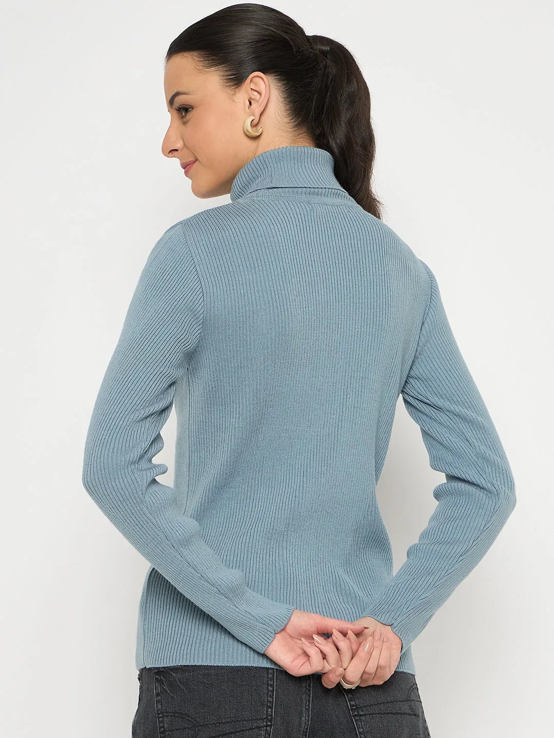 Madame High Neck Sky Blue Skeeve