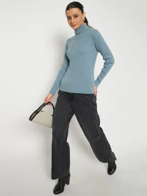 Madame High Neck Sky Blue Skeeve