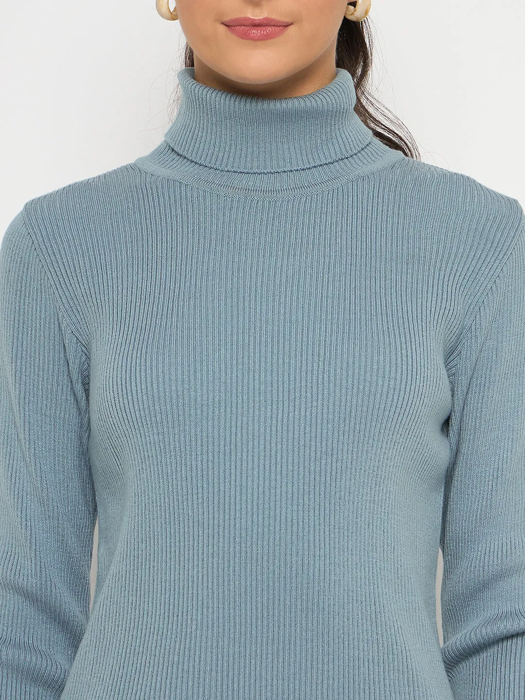 Madame High Neck Sky Blue Skeeve