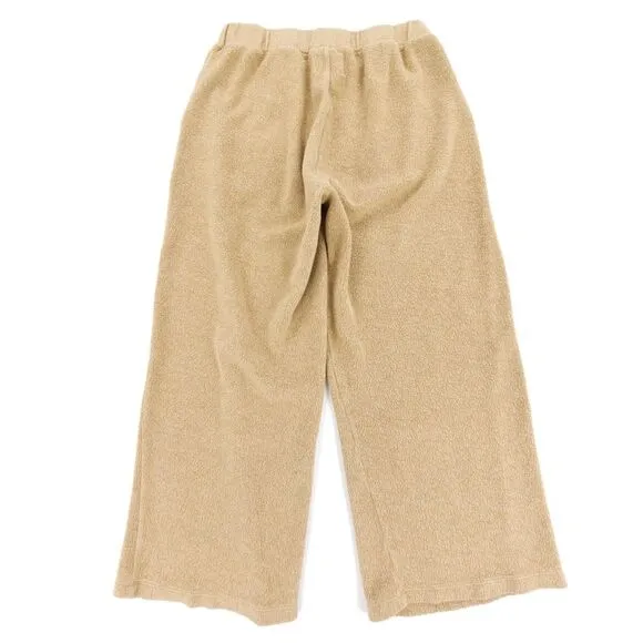 MADEWELL MWL Cozybrushed Henley Top Straight Sweatpants Lounge Set Pajamas Camel