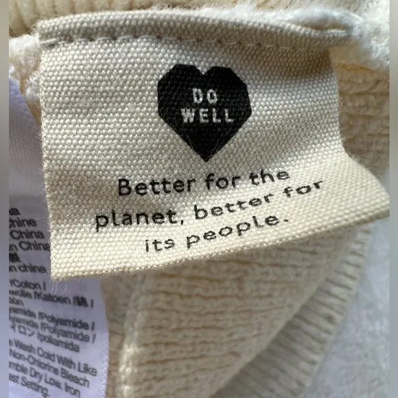 Madewell Stronger Raglan Pullover Size XS, Antique Cream
