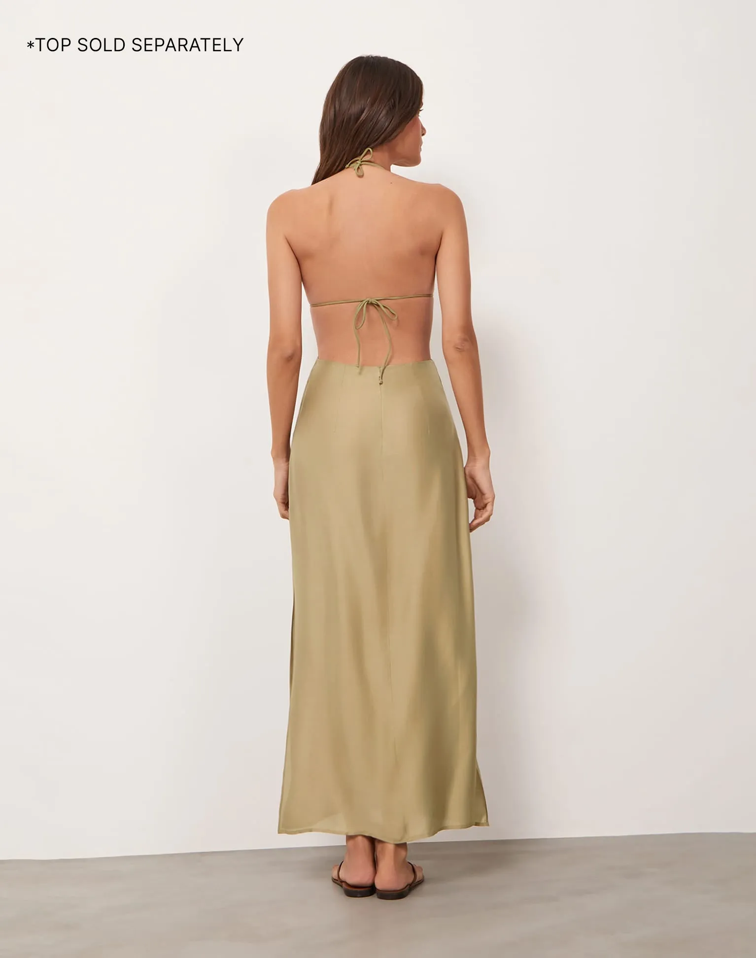 Max Long Skirt - Olivine