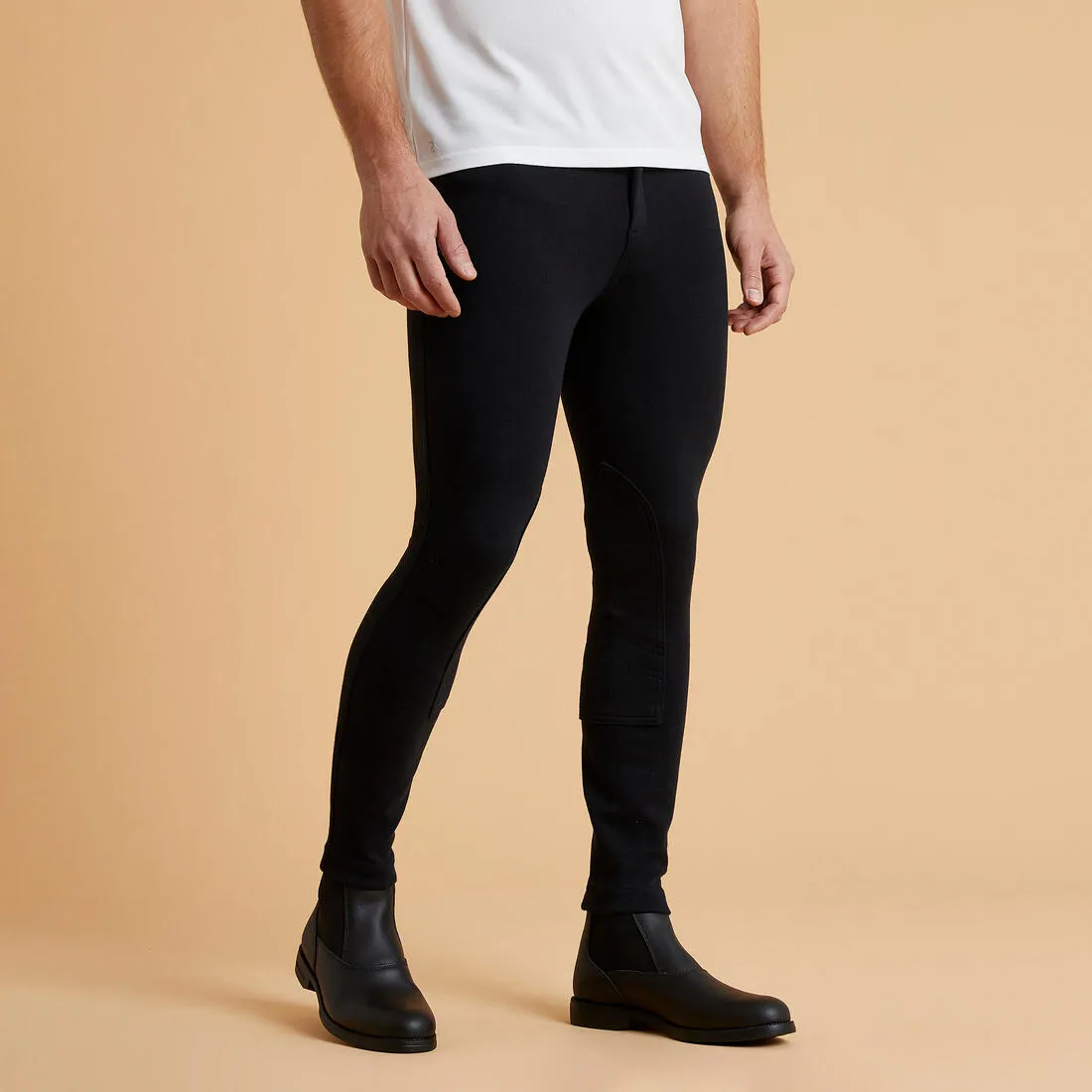 Men 100 Horse Riding Jodhpurs - Black