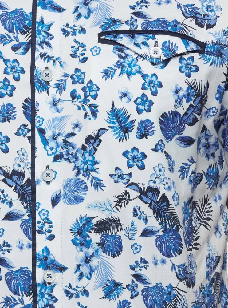Men's casual short sleeve stretch shirt