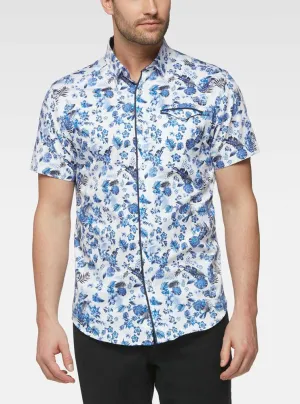 Men's casual short sleeve stretch shirt