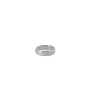 Mens Titanium Hammer wedding ring