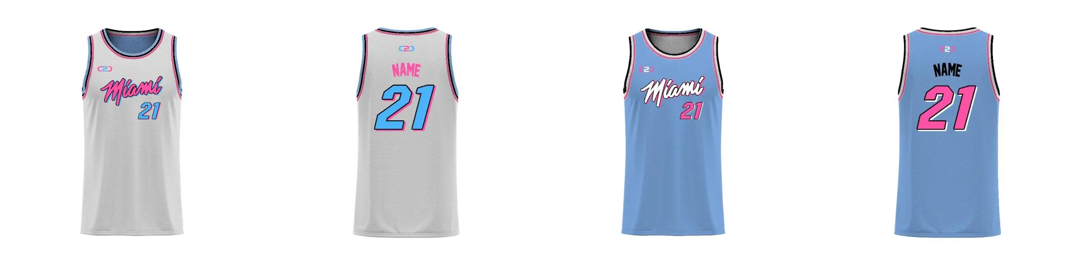 Miami Core Reversible Basketball Singlet Design Your Own Custom