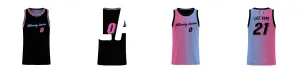 Miami Gradient Core Reversible Basketball Singlet Design Your Own Custom