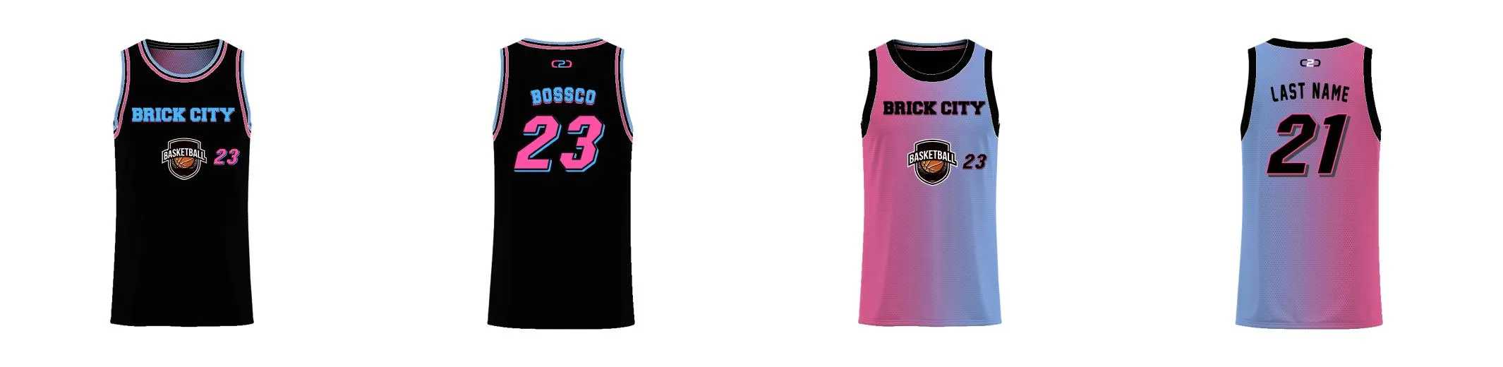 Miami Gradient Core Reversible Basketball Singlet Design Your Own Custom