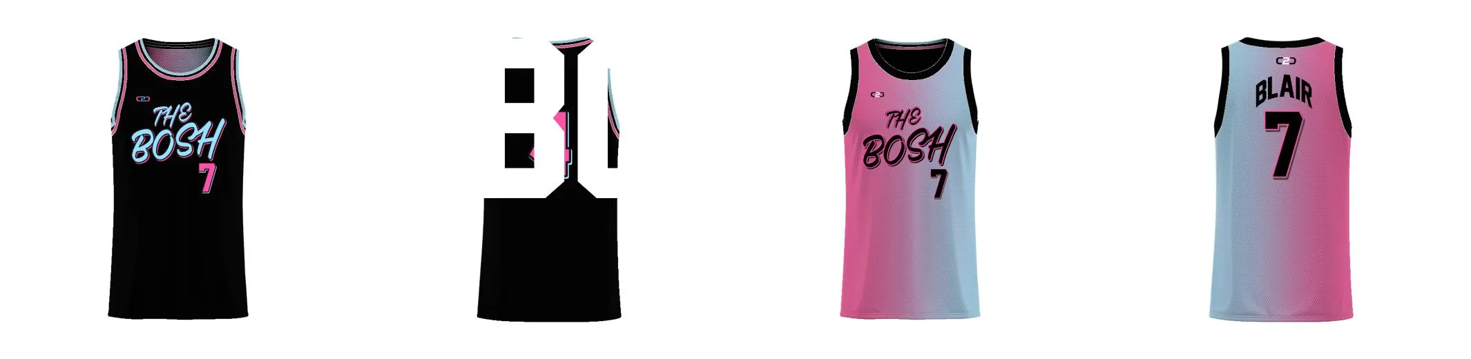 Miami Gradient Core Reversible Basketball Singlet Design Your Own Custom