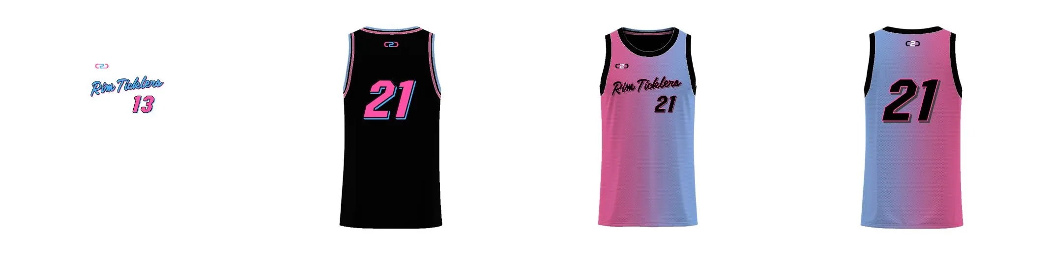 Miami Gradient Core Reversible Basketball Singlet Design Your Own Custom