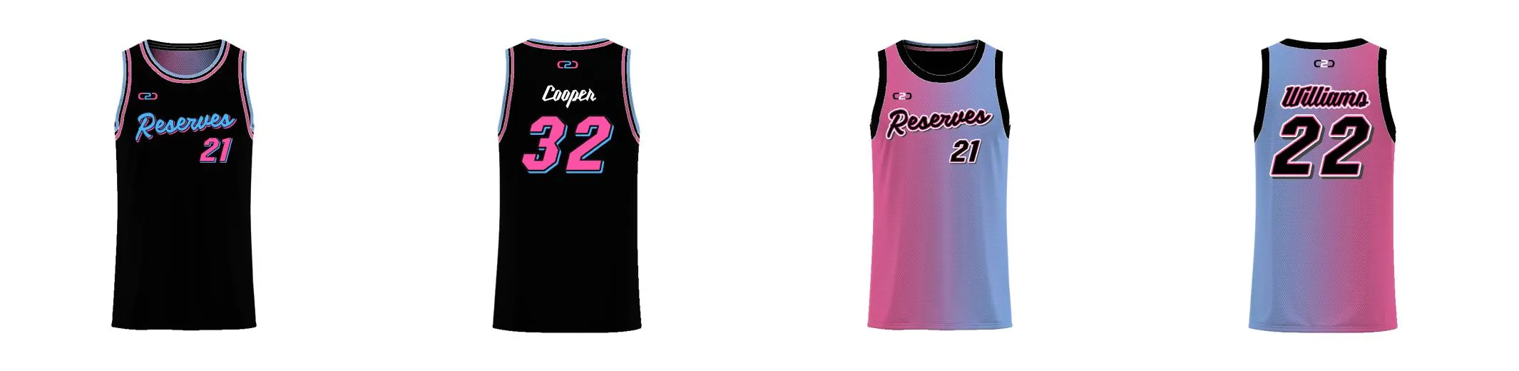 Miami Gradient Core Reversible Basketball Singlet Design Your Own Custom