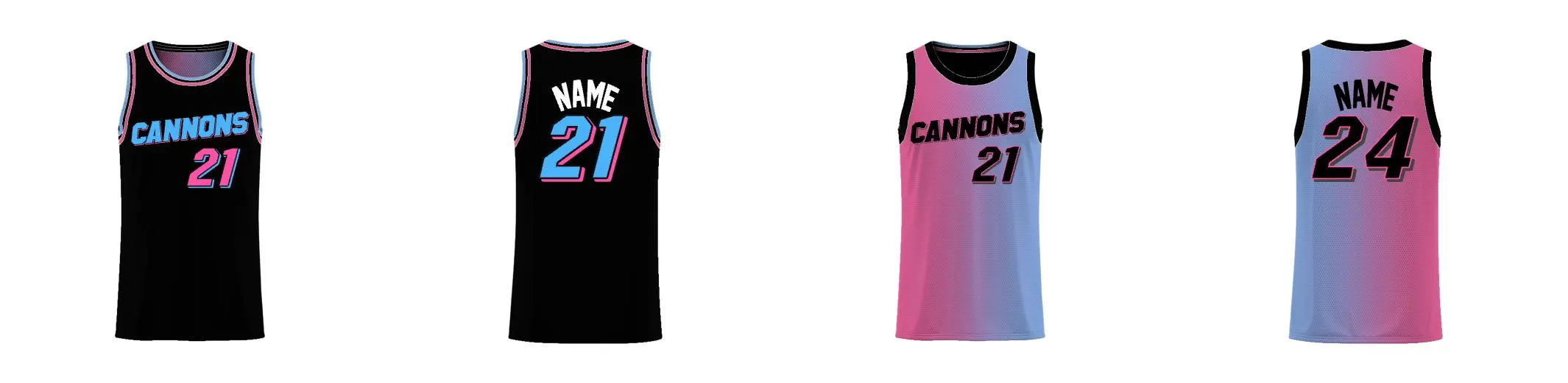 Miami Gradient Core Reversible Basketball Singlet Design Your Own Custom