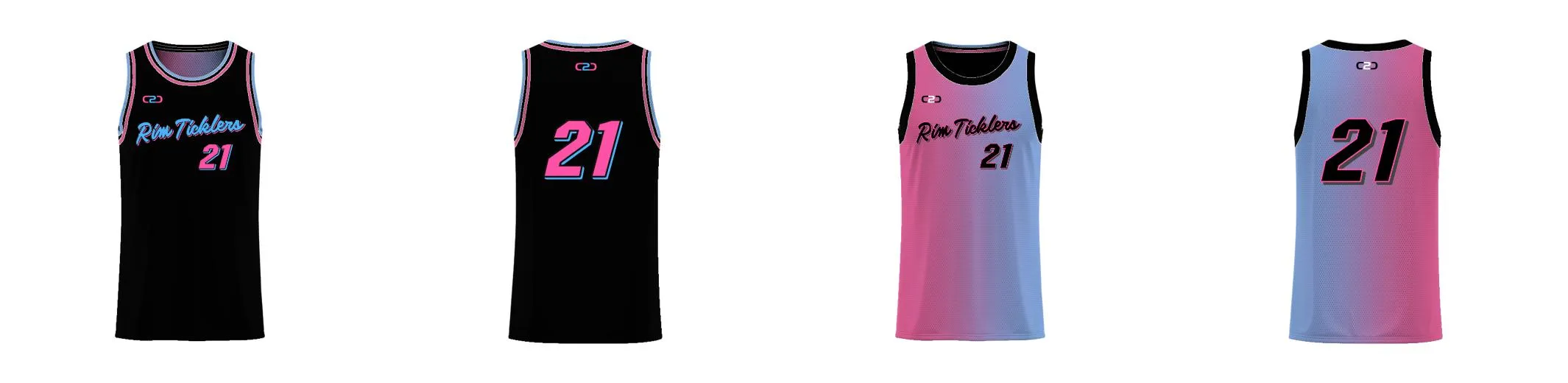 Miami Gradient Core Reversible Basketball Singlet Design Your Own Custom
