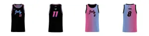 Miami Gradient Core Reversible Basketball Singlet Design Your Own Custom