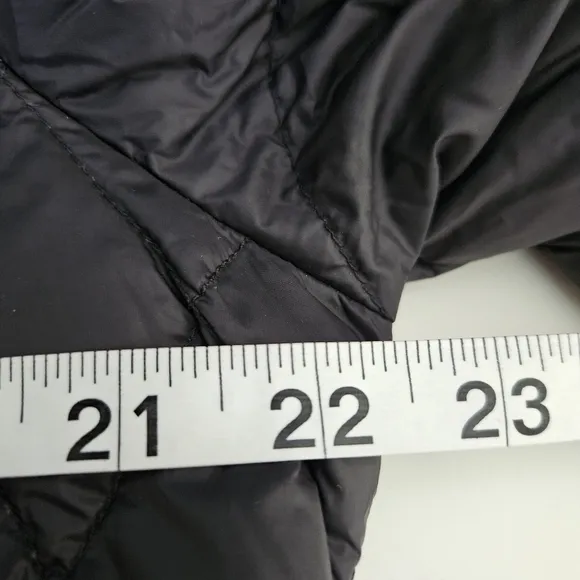 Michael Kors Down Puffer Jacket Women Sz Medium Black Gold
