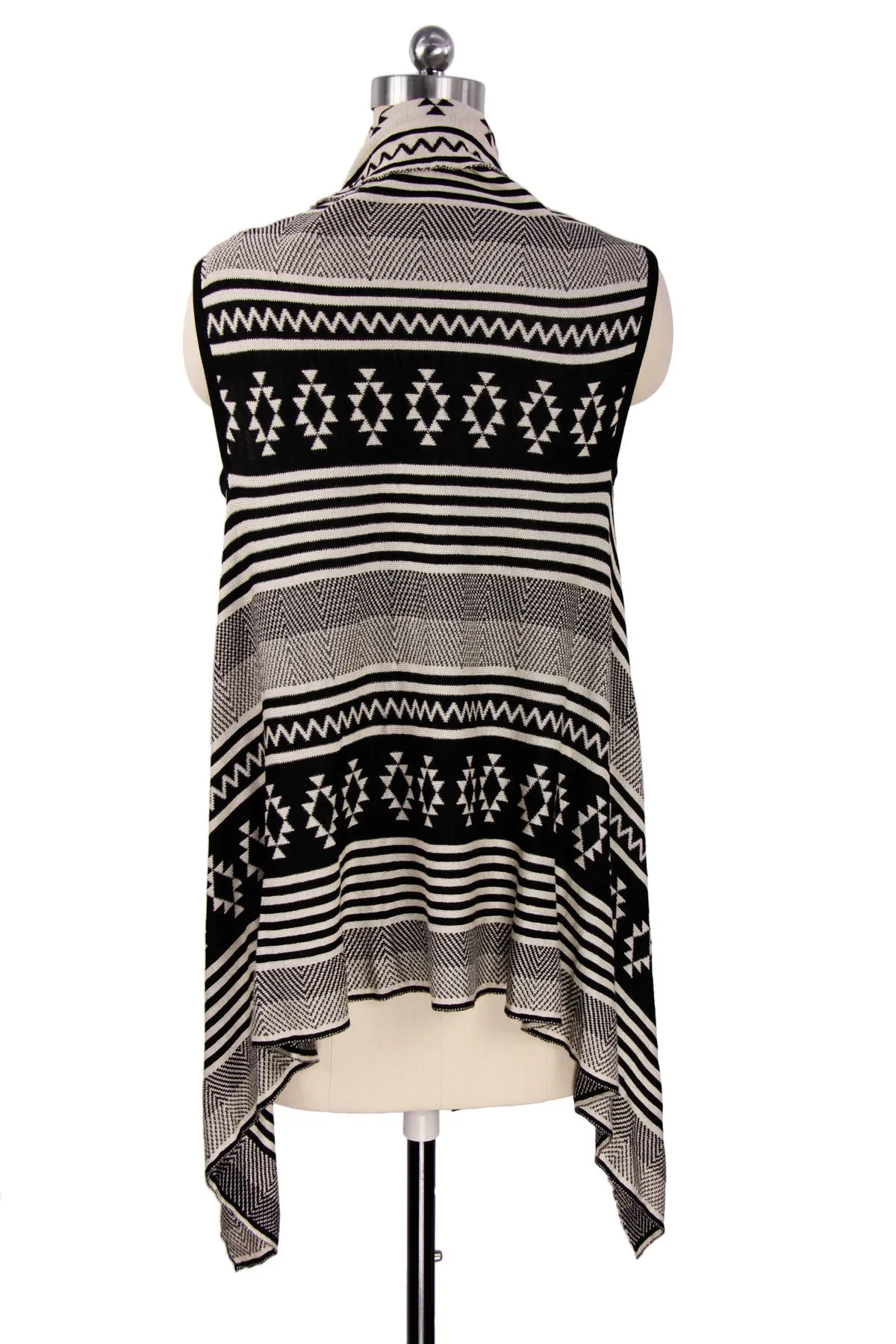 Mixed Print Striped Pattern Po