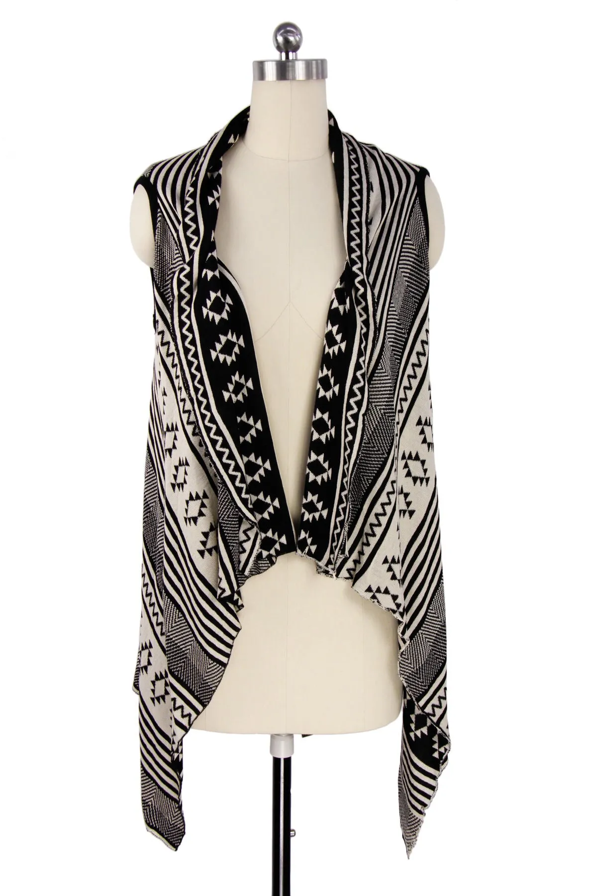 Mixed Print Striped Pattern Po