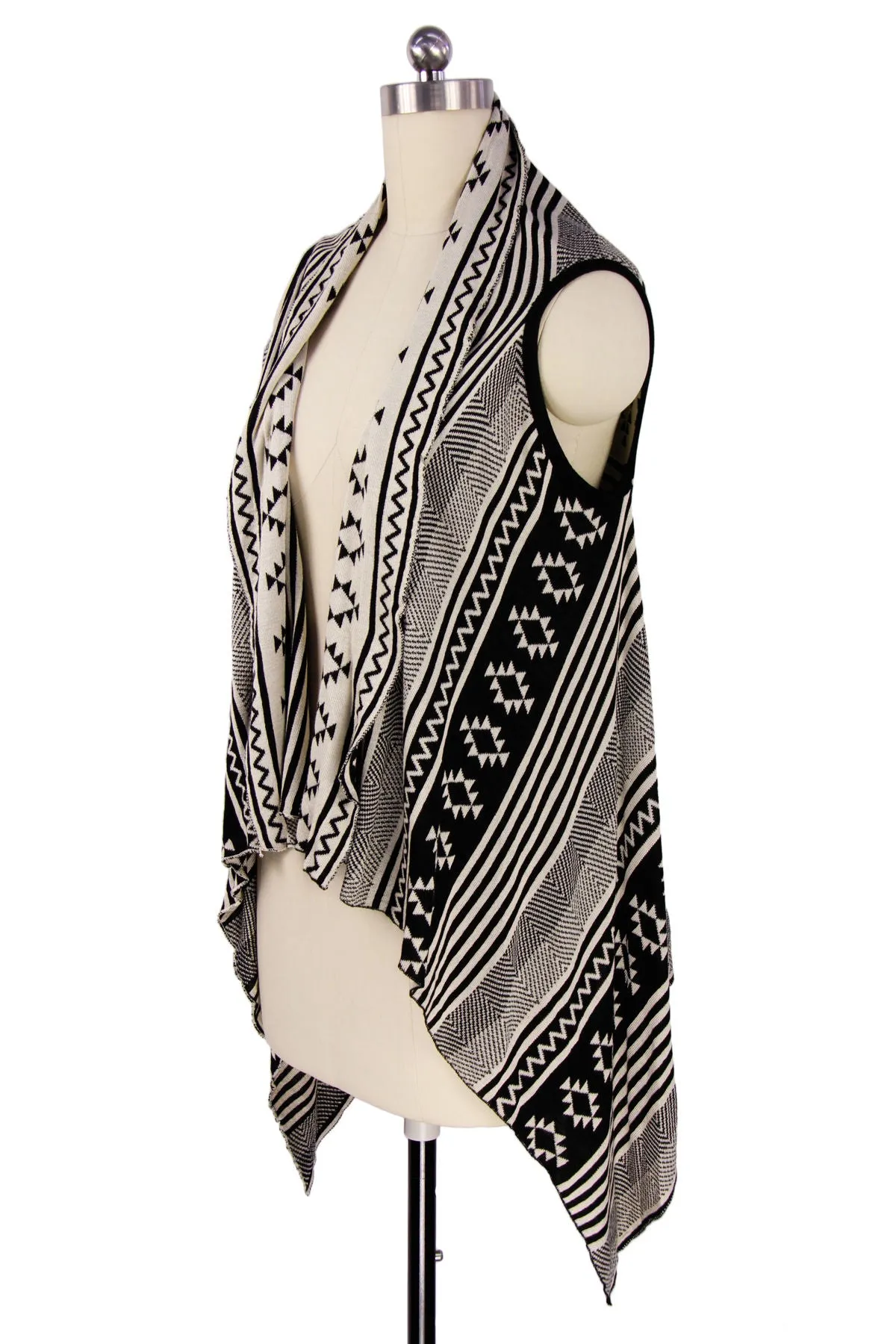 Mixed Print Striped Pattern Po