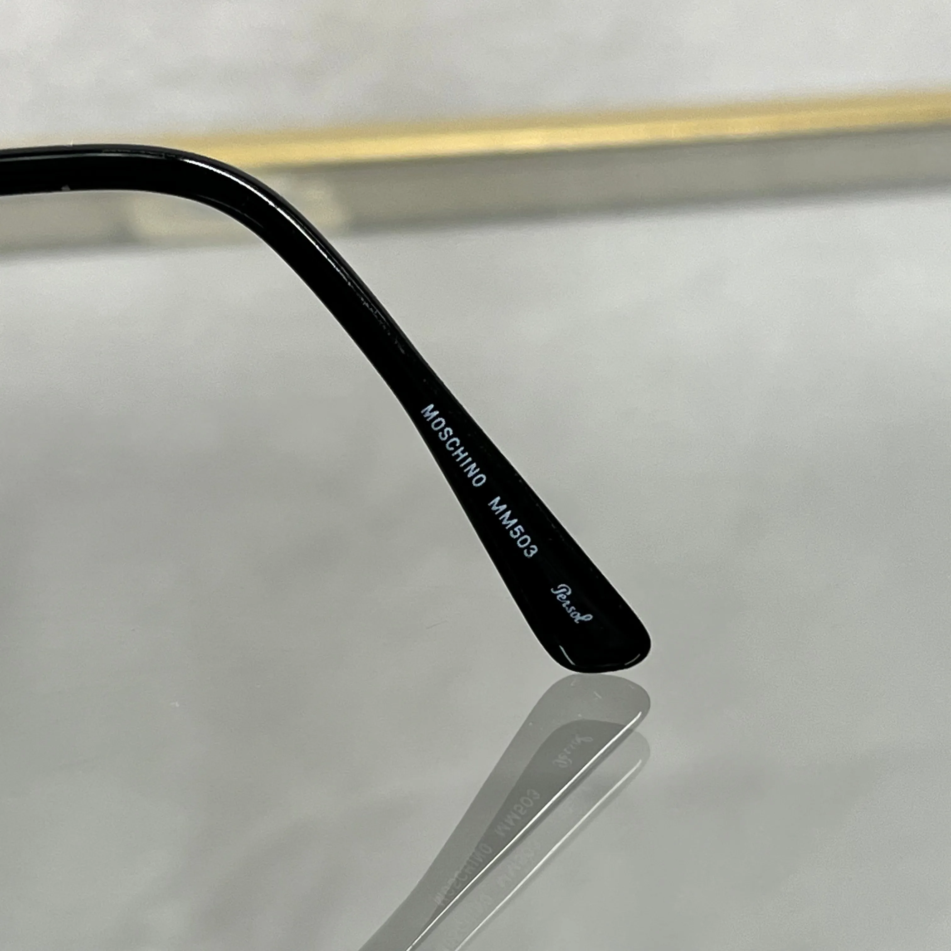 MOSCHINO MM503 Gun Metal Rimless Cherub Sunglasses
