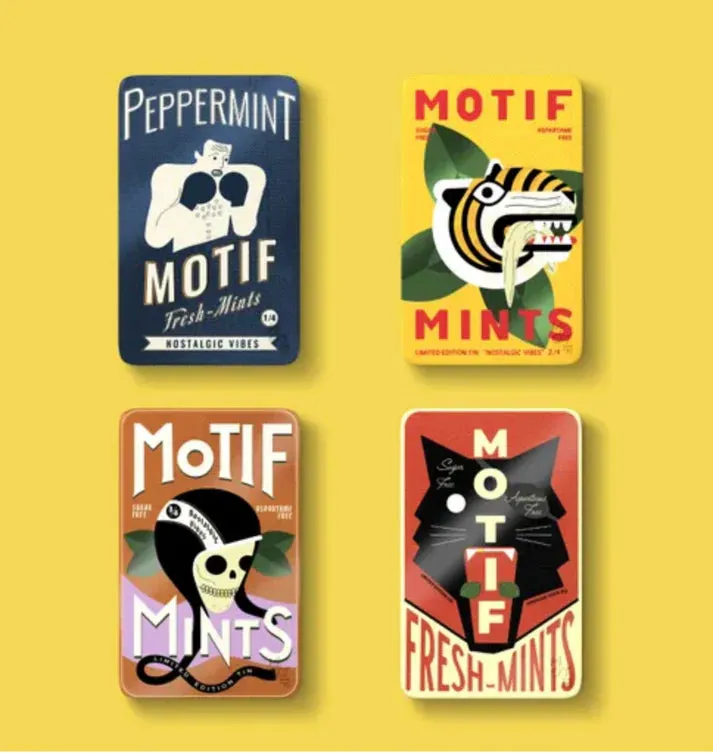 Motif Mints Nostalgic Vibes