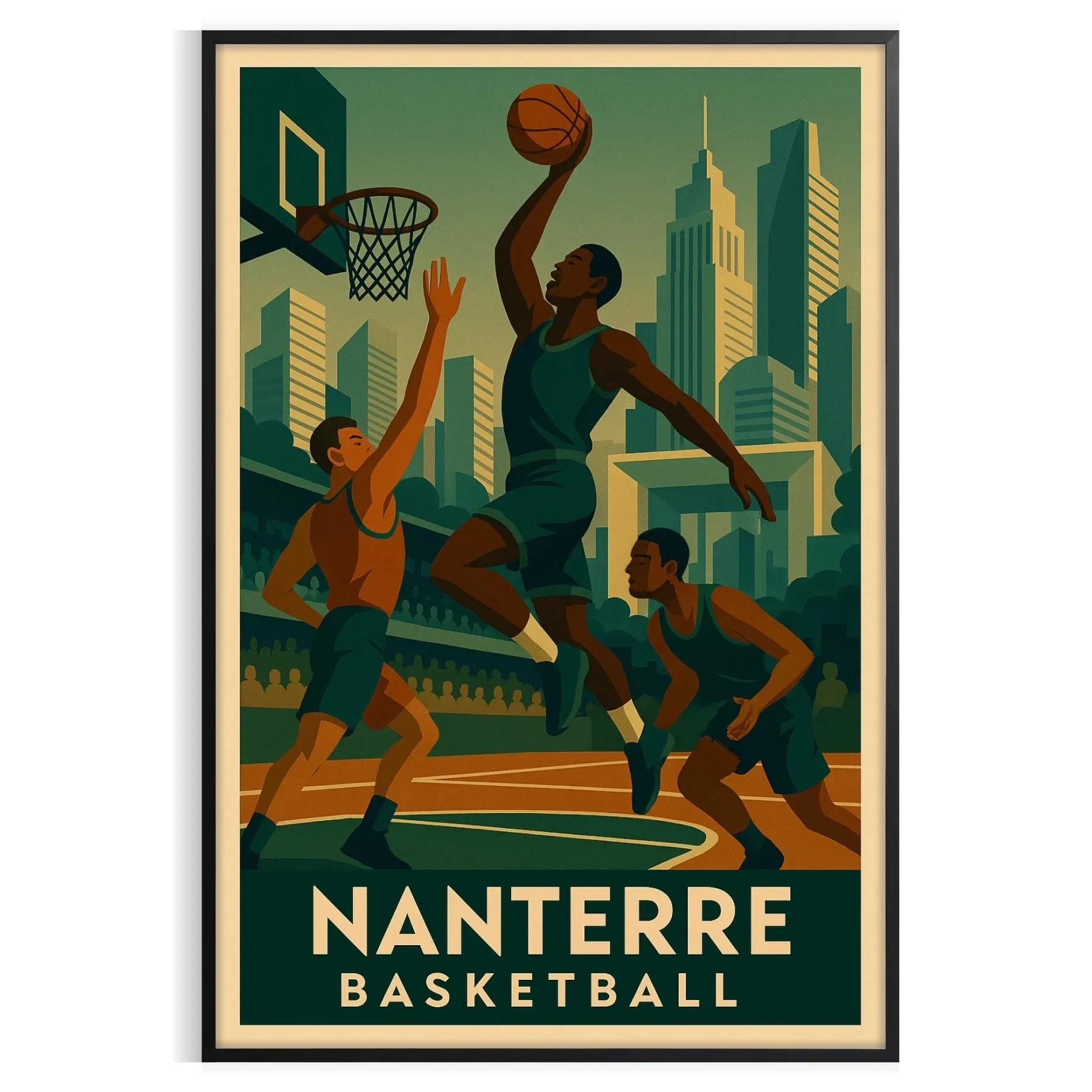 Nanterre Basketball Poster