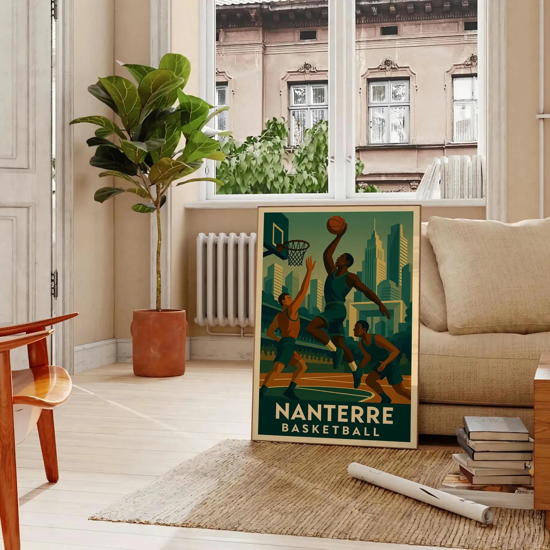 Nanterre Basketball Poster