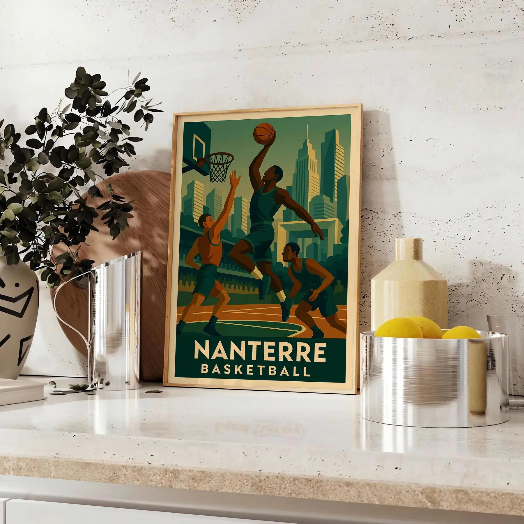 Nanterre Basketball Poster