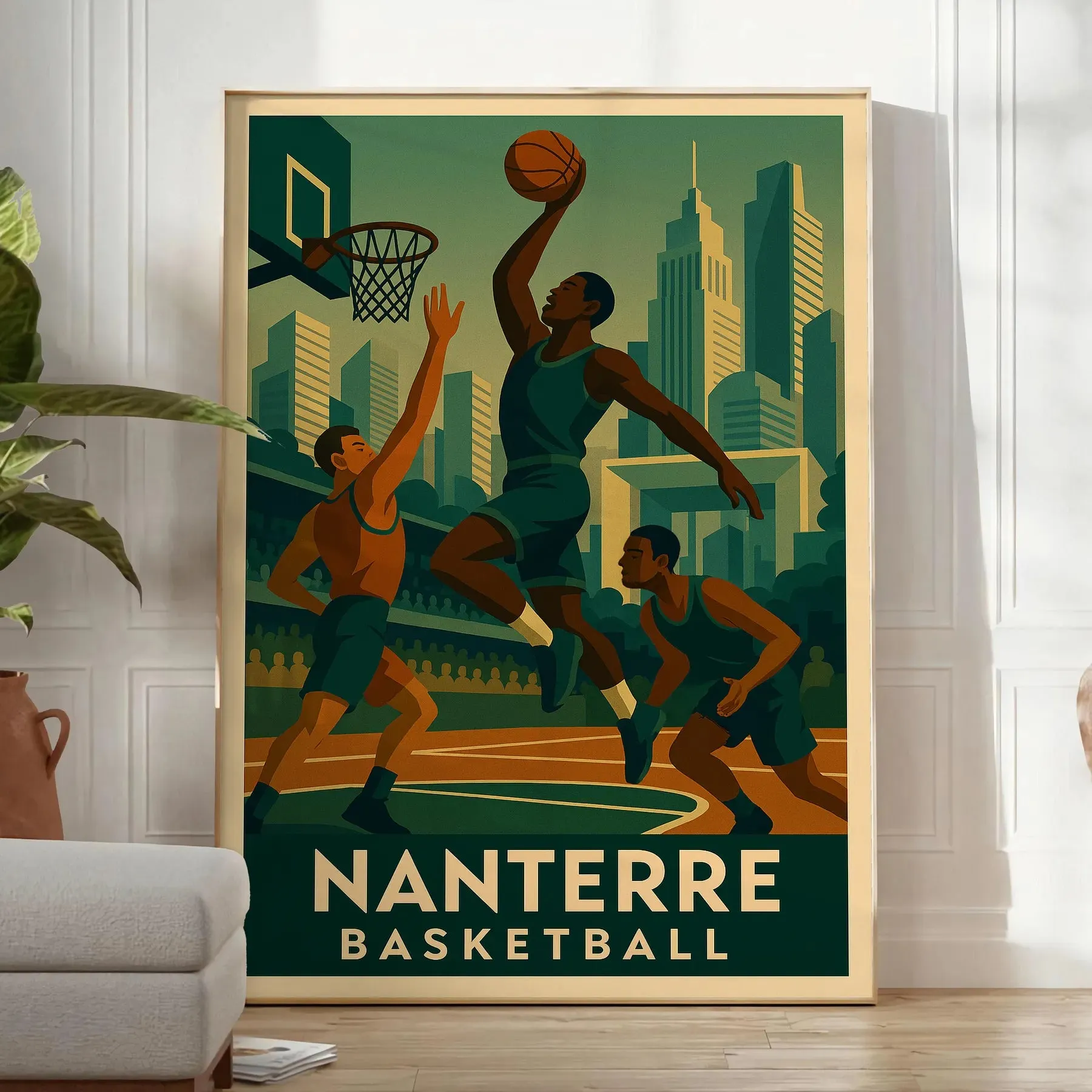 Nanterre Basketball Poster