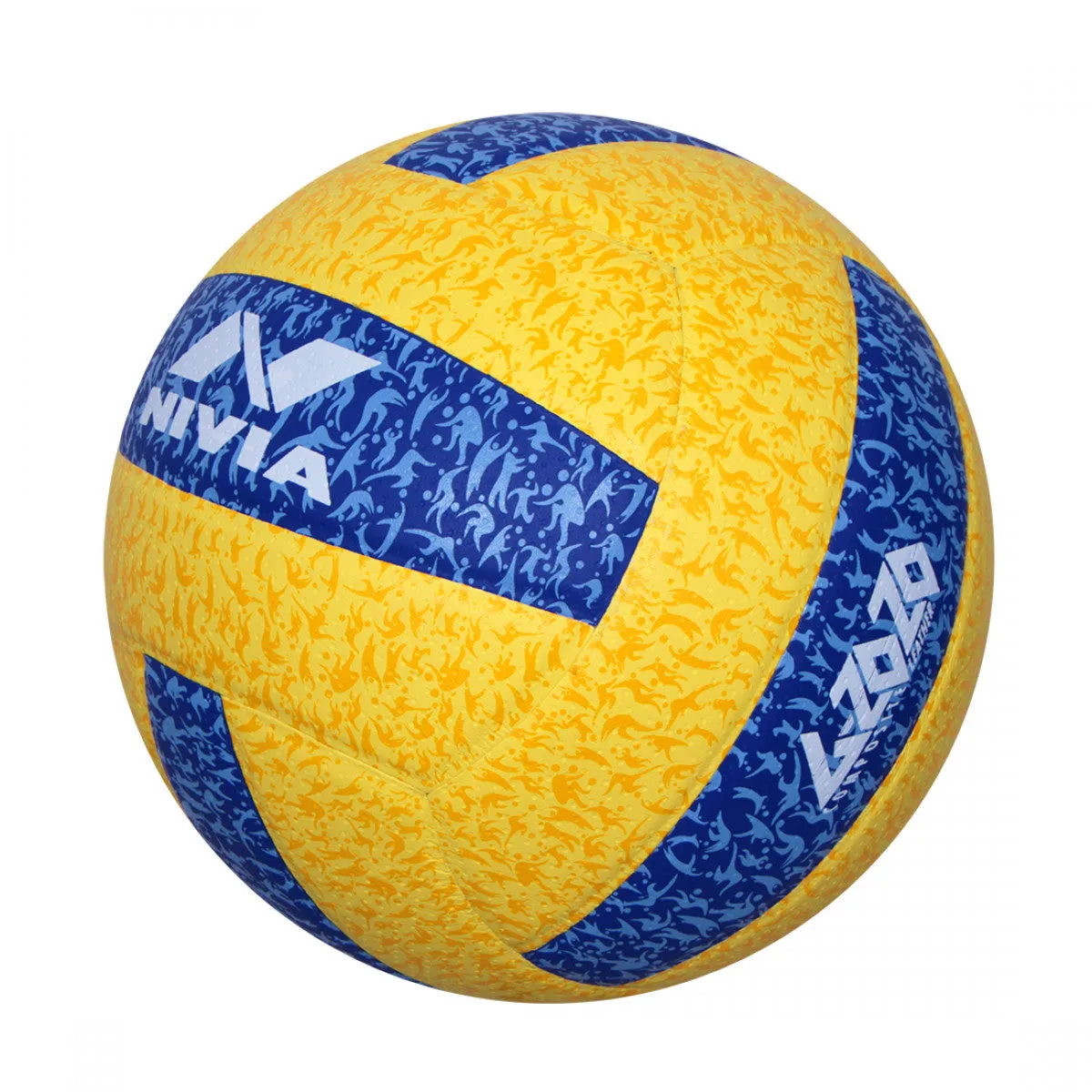 NIVIA G2020 Volleyball Size – 4 (Yellow / Blue)