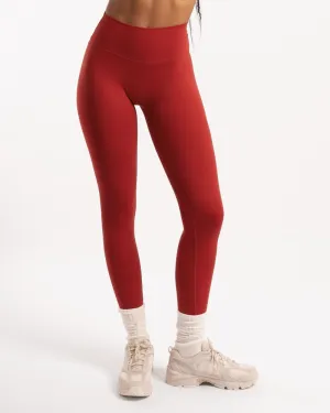 Not Your Basic Leggings - Cherry Red (Invisible Scrunch)